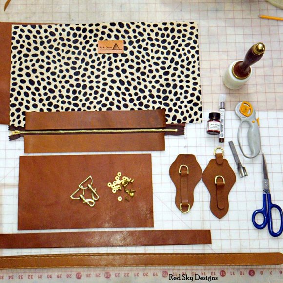 Hair On Cowhide Animal Print Cheetah/Leather Tote - Picture 3 of 12